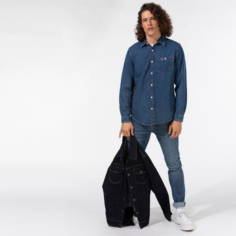 Lacoste Erkek Regular Fit Denim Gömlek