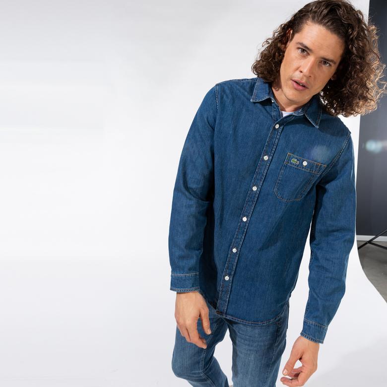 Lacoste Erkek Regular Fit Denim Gömlek