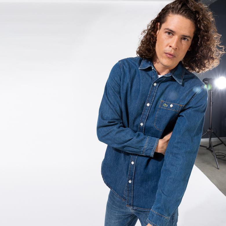 Lacoste Erkek Regular Fit Denim Gömlek