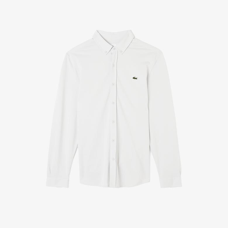 Lacoste Erkek Regular Fit Beyaz Gömlek