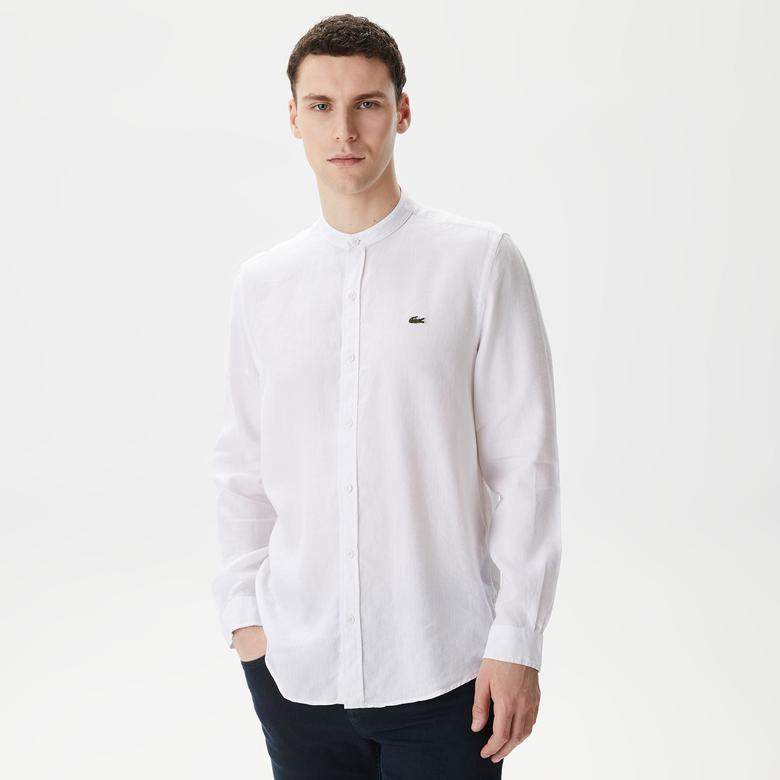 Lacoste Erkek Regular Fit Beyaz Gömlek