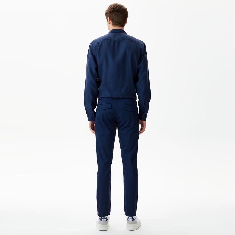 Lacoste Erkek Tapered Fit Chino Lacivert Pantolon