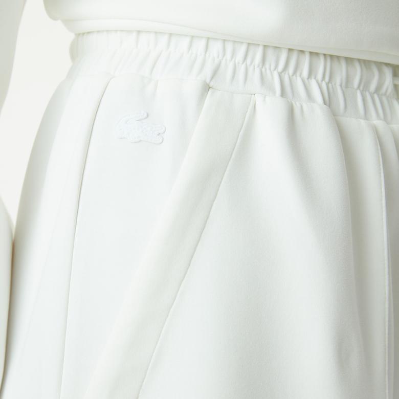 Lacoste Kadın Regular Fit Beyaz Şort