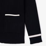 Lacoste Kadın V Yaka Lacivert Hırka