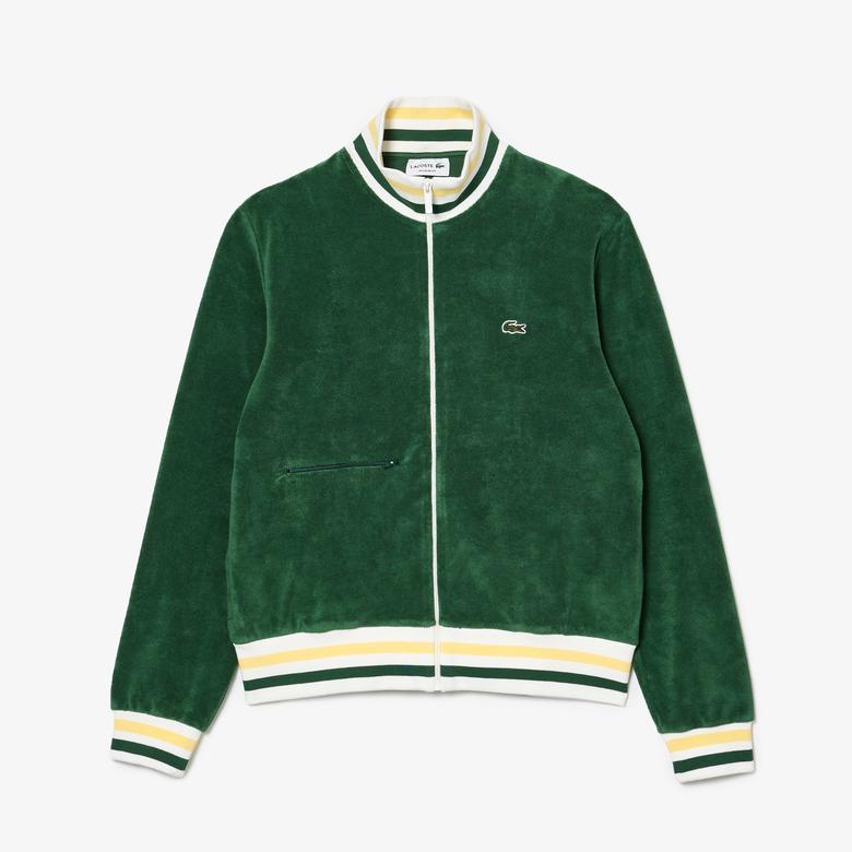 Lacoste Regular Fit Erkek Yeşil Sweatshirt