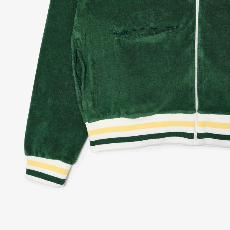Lacoste Regular Fit Erkek Yeşil Sweatshirt