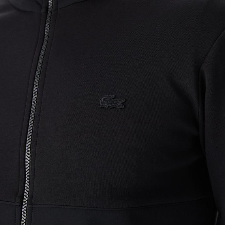 Lacoste Erkek Regular Fit Kapüşonlu Siyah Sweatshirt