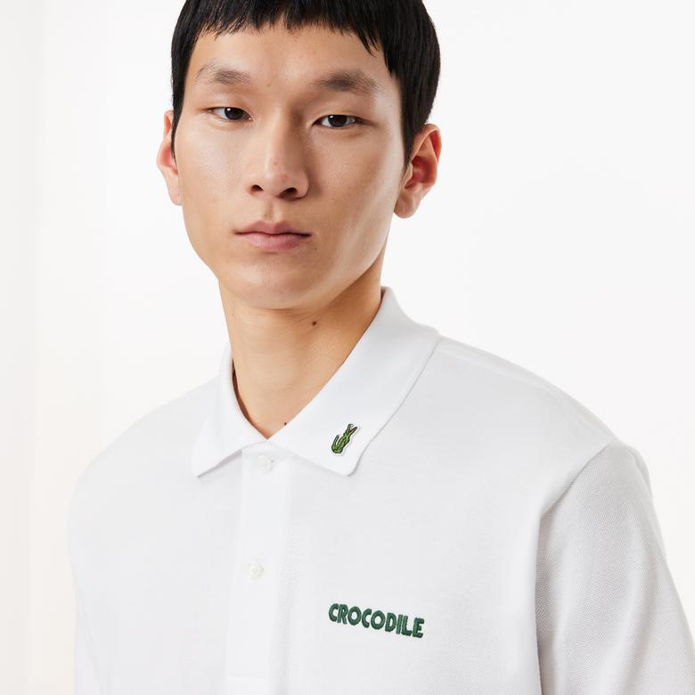 Lacoste L.12.12 Erkek Classic Fit Organik Pamuk Beyaz Polo