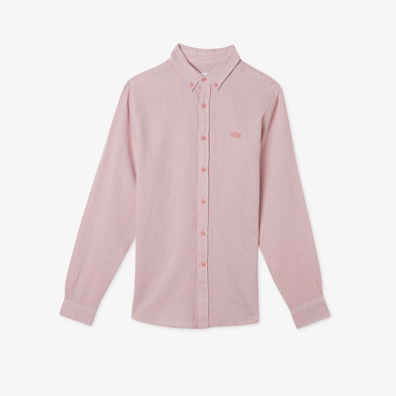 Lacoste Erkek Regular Fit Pembe Gömlek