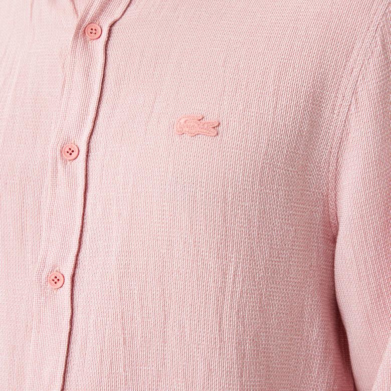 Lacoste Erkek Regular Fit Pembe Gömlek