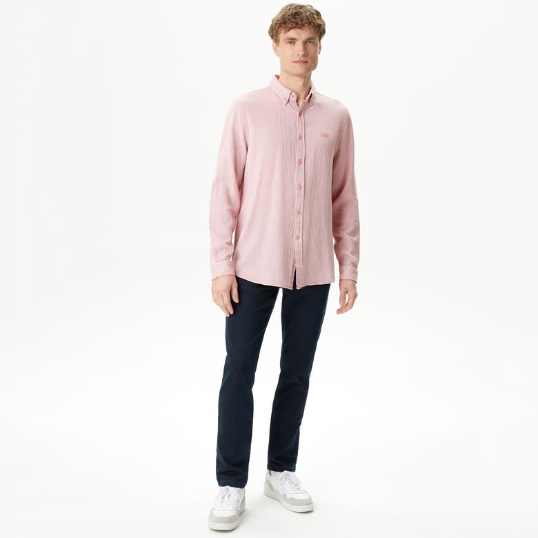 Lacoste Erkek Regular Fit Pembe Gömlek