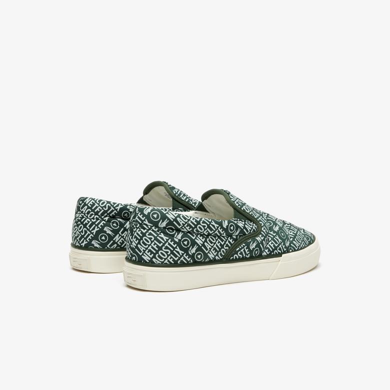 Lacoste x Netflix Kadın Jump Serve Yeşil Sneaker