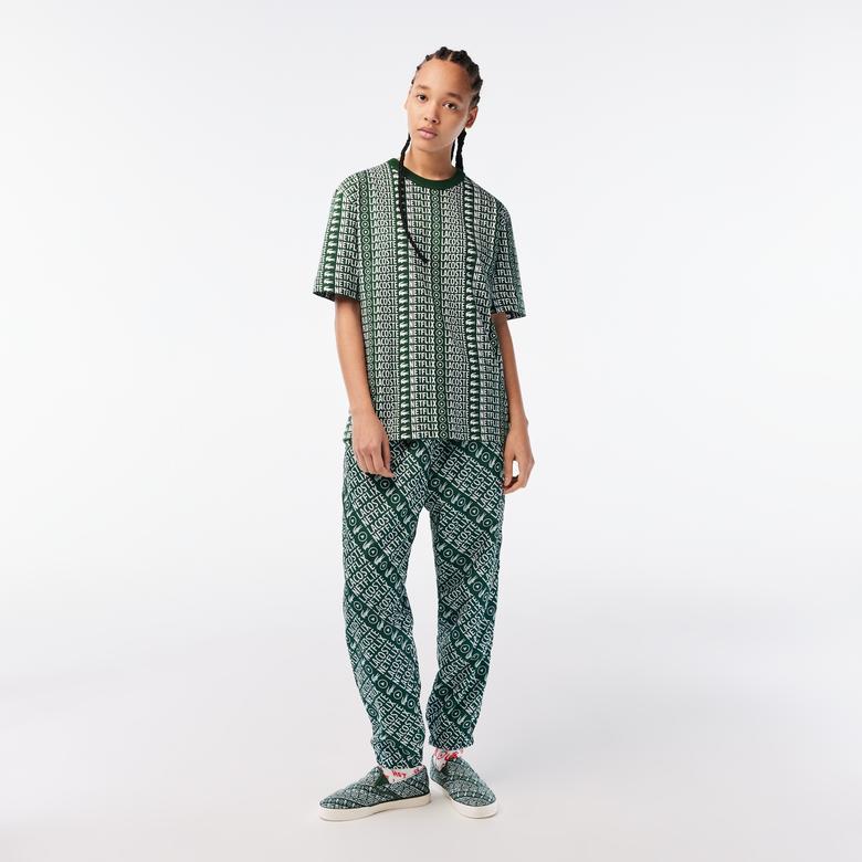 Lacoste x Netflix Kadın Jump Serve Yeşil Sneaker