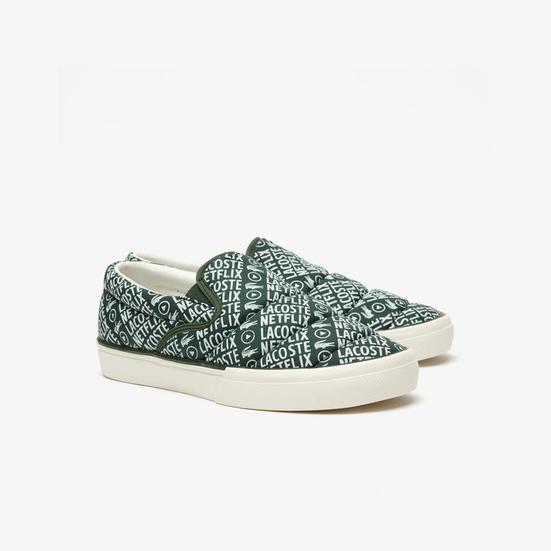 Lacoste x Netflix Kadın Jump Serve Yeşil Sneaker
