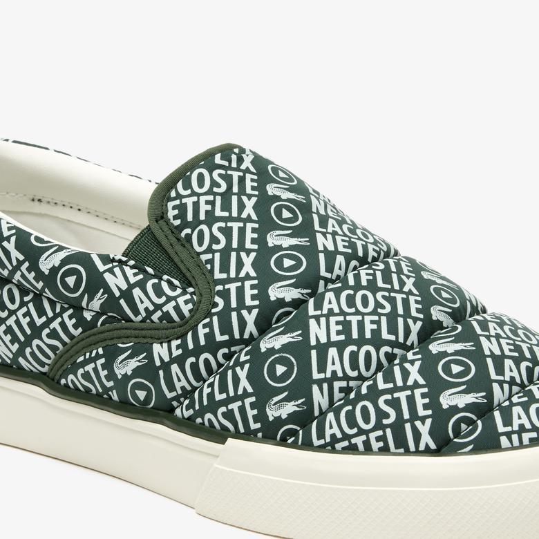 Lacoste x Netflix Kadın Jump Serve Yeşil Sneaker