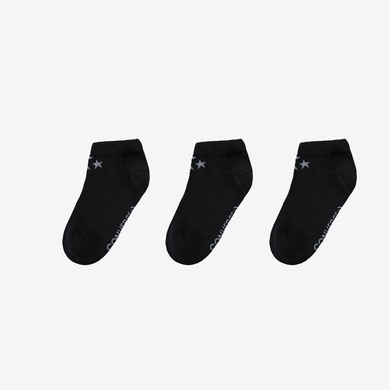 Converse Kadın 3'lü Siyah Çorap