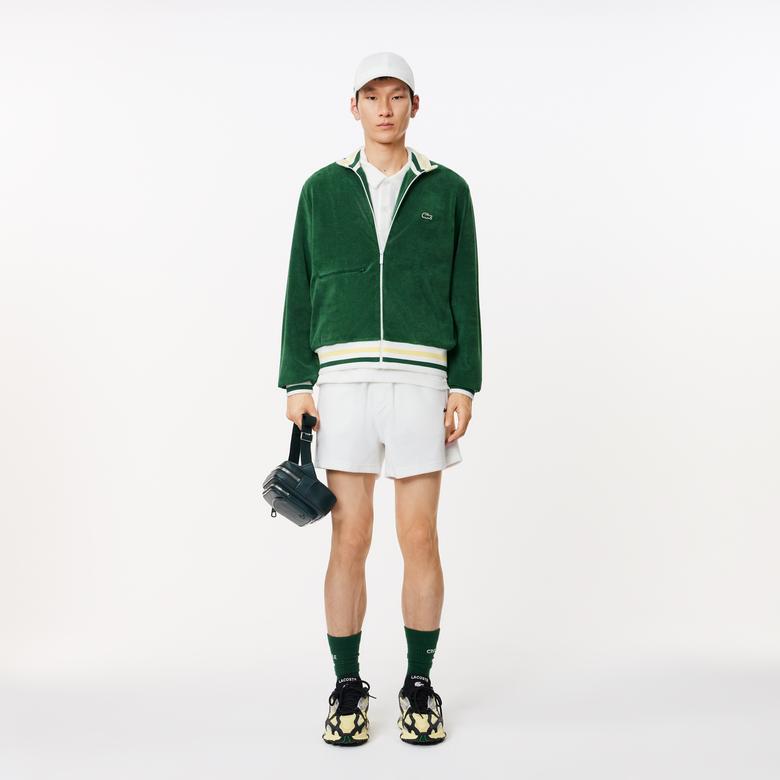 Lacoste Regular Fit Erkek Yeşil Sweatshirt