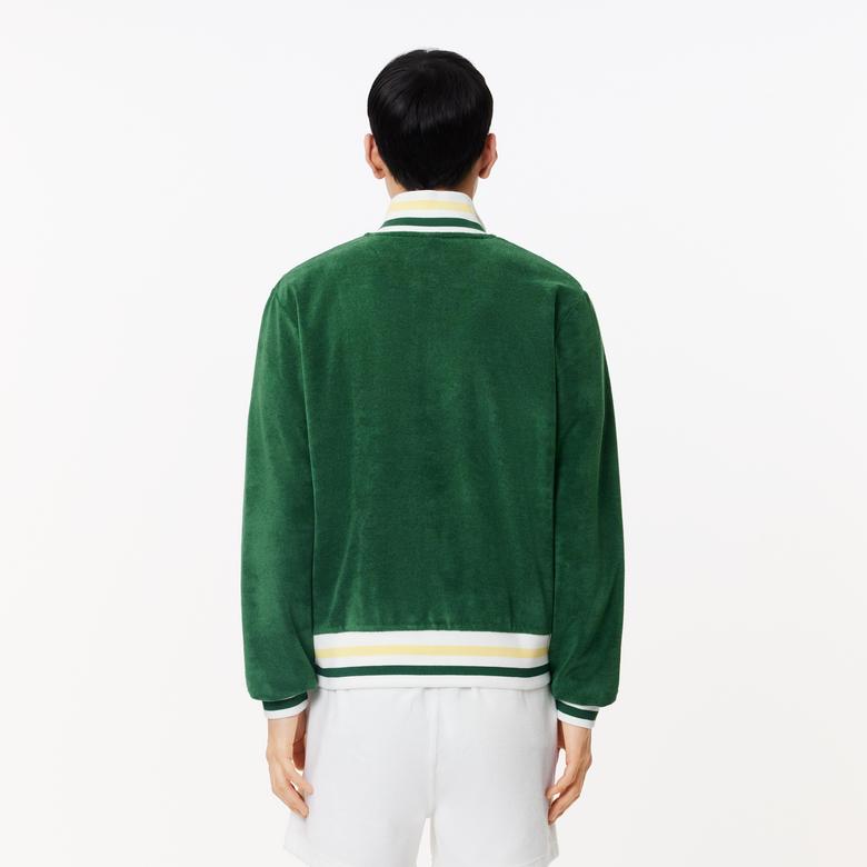 Lacoste Regular Fit Erkek Yeşil Sweatshirt