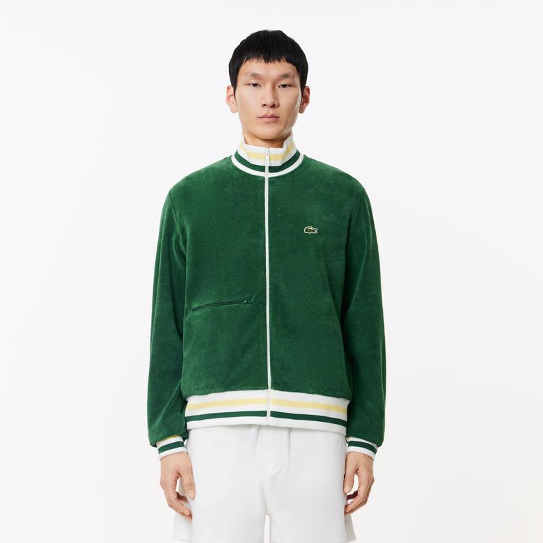 Lacoste Regular Fit Erkek Yeşil Sweatshirt