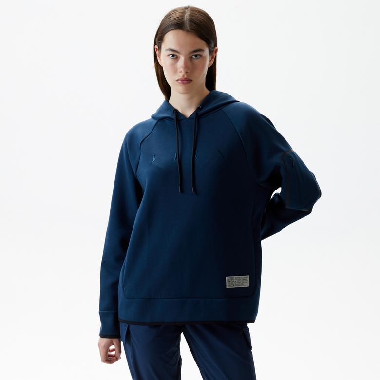 Born Amur Kadın Mavi Sweatshirt