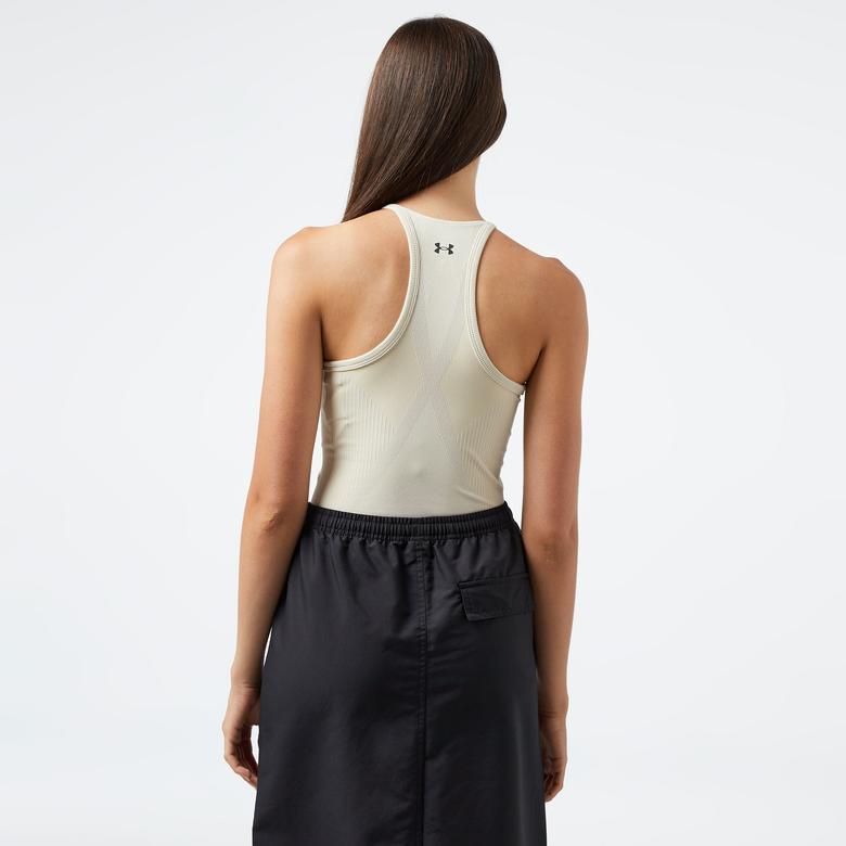 Under Armour Vanish Elite Seamless Tank Kadın Bej T-Shirt