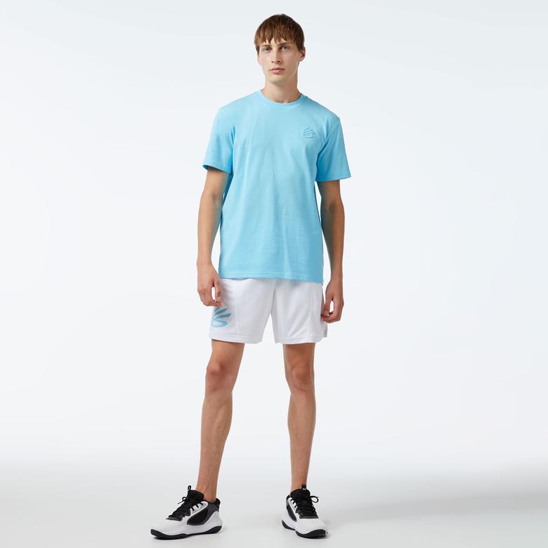 Under Armour Curry Emboss Hw Erkek Mavi T-Shirt