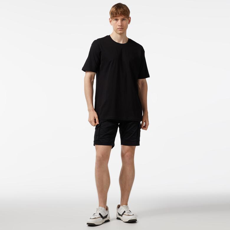 Nautica Erkek Siyah Oversize T-Shirt