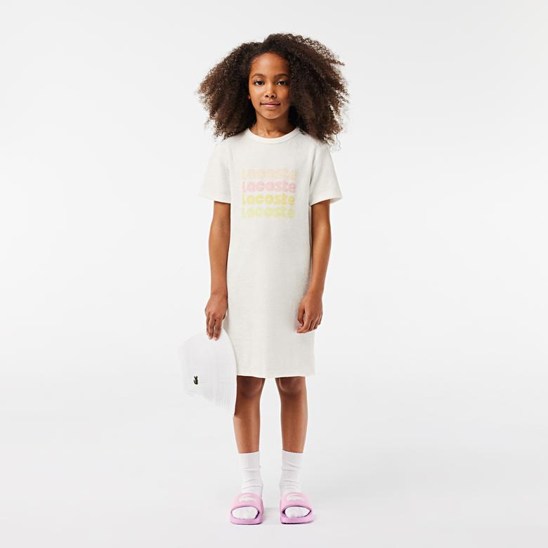 Lacoste Kız Çocuk Bej Elbise