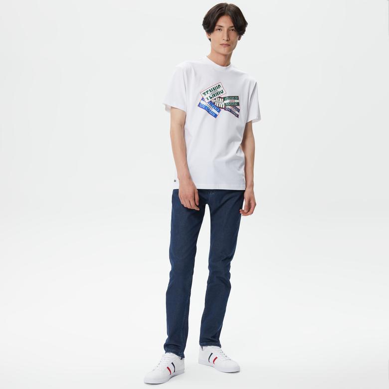 Lacoste Erkek Beyaz T-Shirt