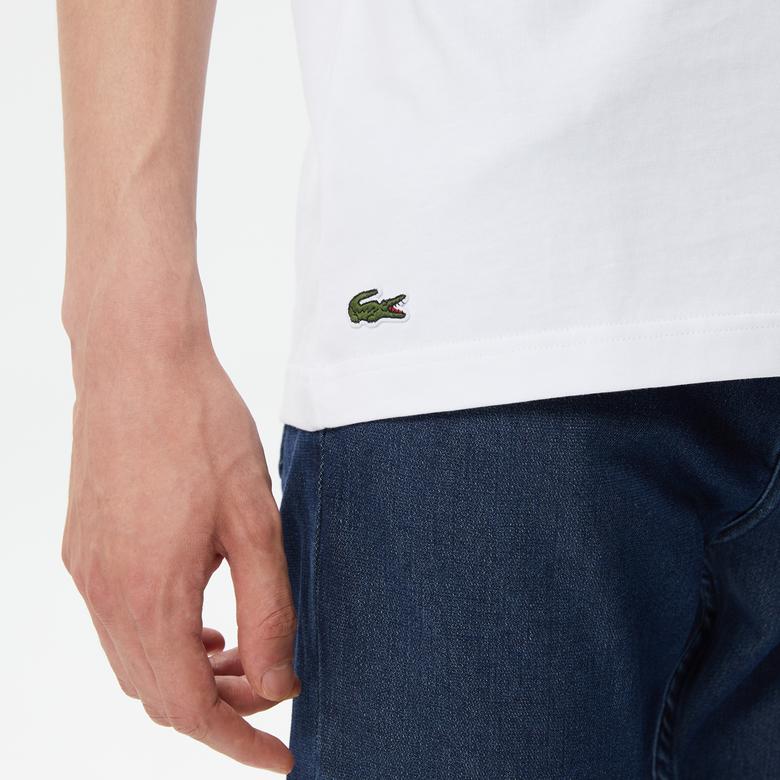 Lacoste Erkek Beyaz T-Shirt