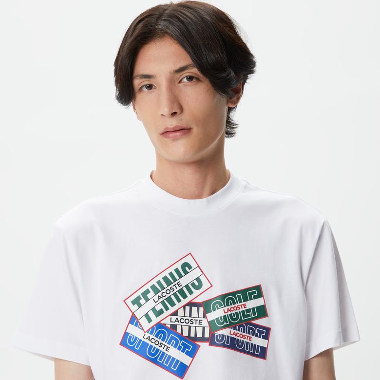 Lacoste Erkek Beyaz T-Shirt