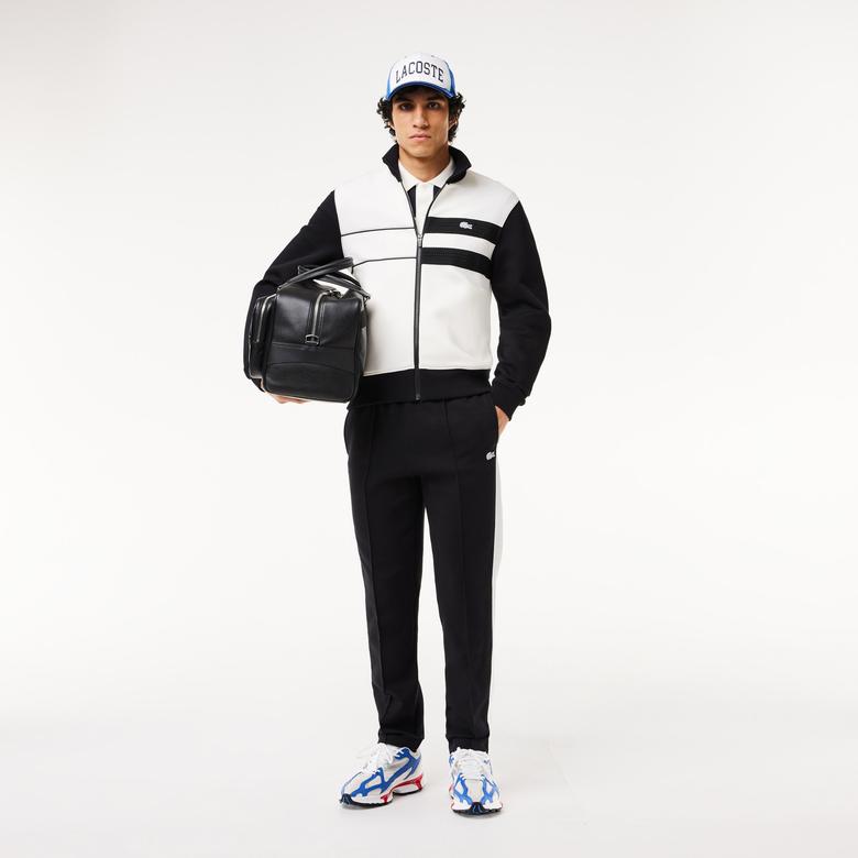 Lacoste Erkek Regular Fit Renk Bloklu Siyah Eşofman Altı