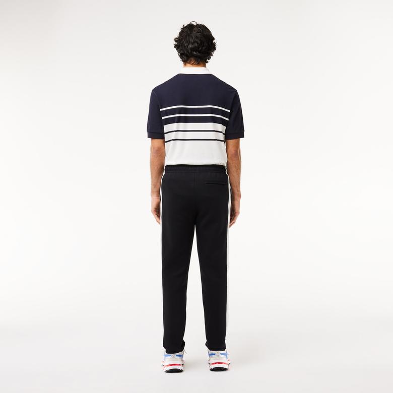 Lacoste Erkek Regular Fit Renk Bloklu Siyah Eşofman Altı