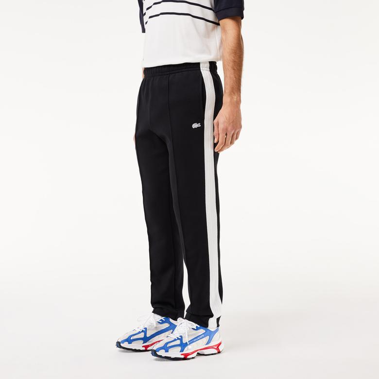 Lacoste Erkek Regular Fit Renk Bloklu Siyah Eşofman Altı