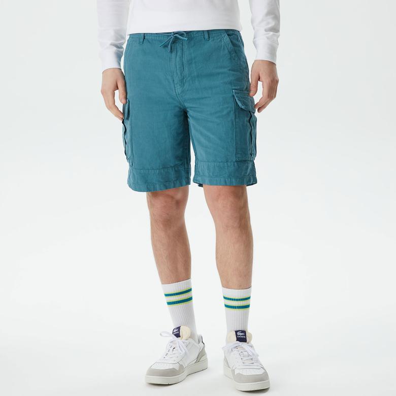 Lacoste Erkek Relaxed Fit Mavi Bermuda