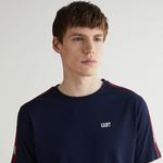 GANT Erkek Lacivert Regular Fit Bisiklet Yaka Renk Bloklu T-shirt