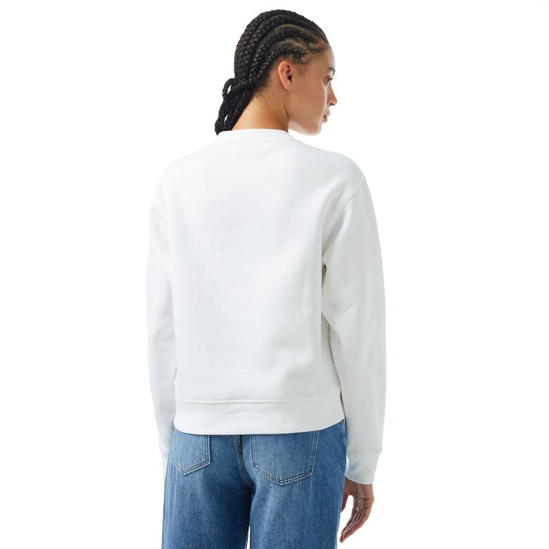 Guess Kadın Beyaz Sweatshirt