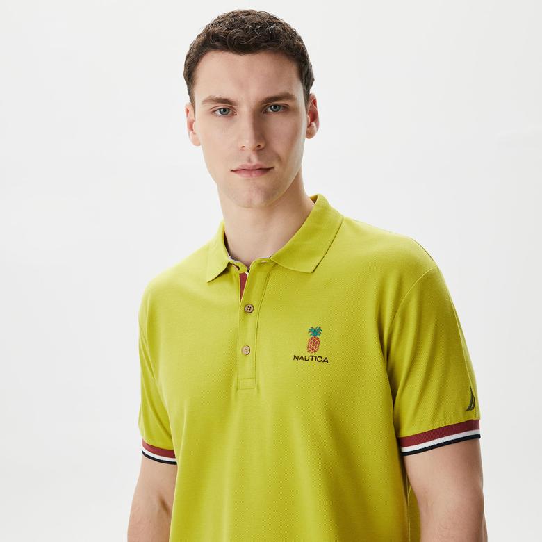 Nautica Erkek Yeşil Classic Fit Kısa Kollu Polo