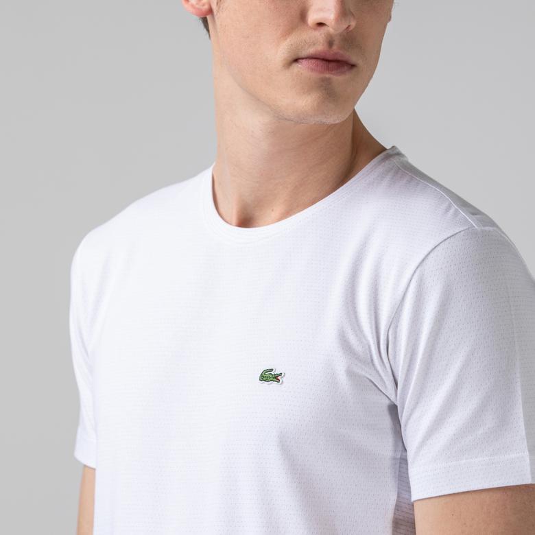 Lacoste Erkek Slim Fit Beyaz T-Shirt