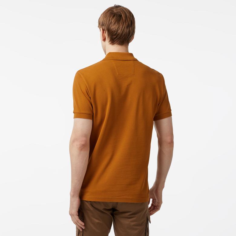 Nautica Erkek Kahverengi Classic Fit Kısa Kollu Polo