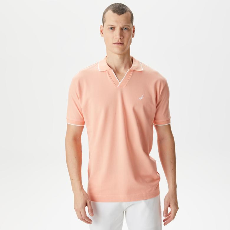 Nautica Erkek Turuncu Classic Fit Kısa Kollu Polo