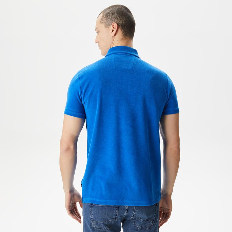 Nautica Erkek Mavi Classic Fit Kısa Kollu Polo