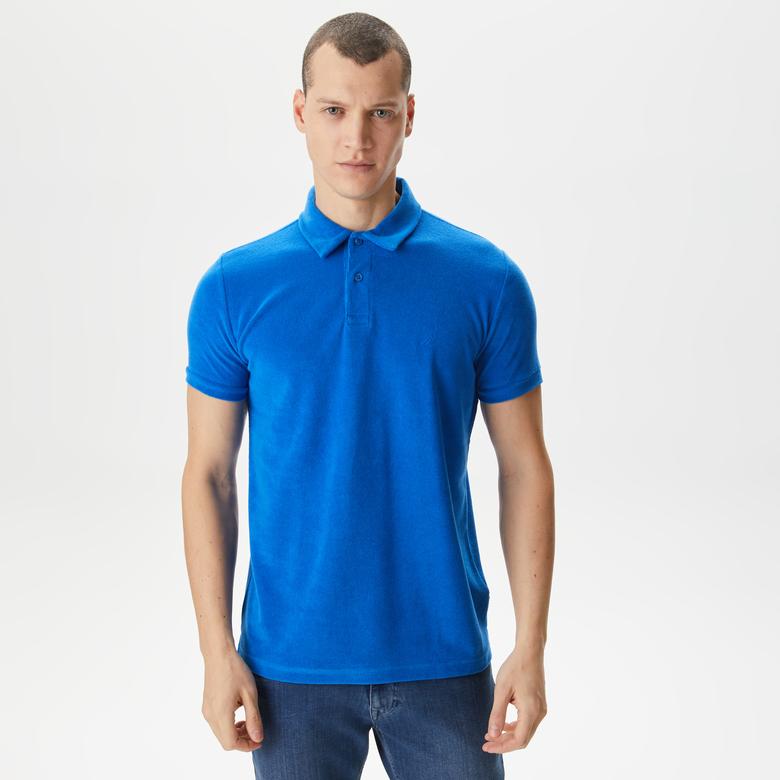 Nautica Erkek Mavi Classic Fit Kısa Kollu Polo