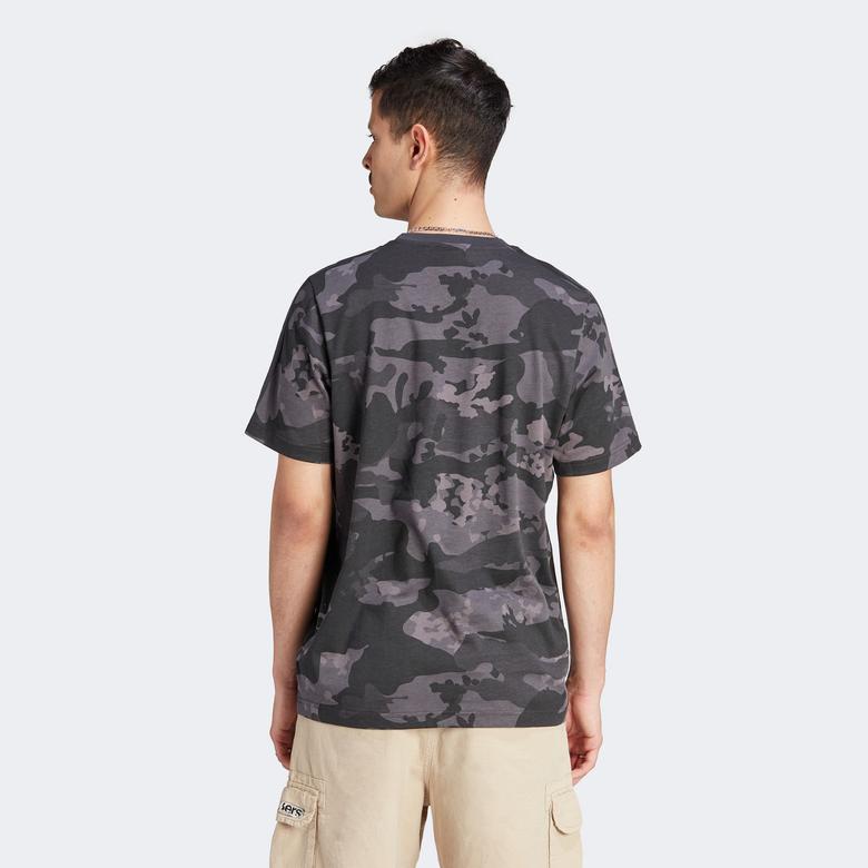 adidas Camo Aop Erkek Siyah T-Shirt