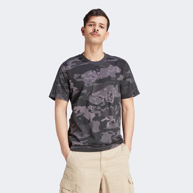 adidas Camo Aop Erkek Siyah T-Shirt