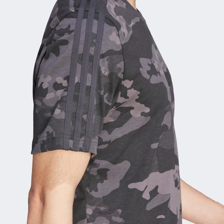 adidas Camo Aop Erkek Siyah T-Shirt