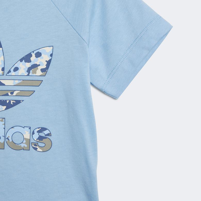 adidas Originals Set Bebek Mavi T-Shirt Şort Takım