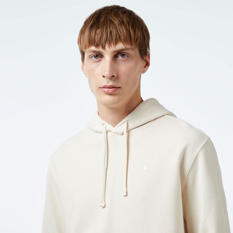 Champion Classic Erkek Krem Hoodie