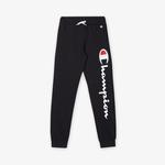 Champion Rib Cuff Çocuk Siyah Eşofman Altı