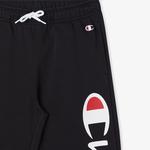Champion Rib Cuff Çocuk Siyah Eşofman Altı
